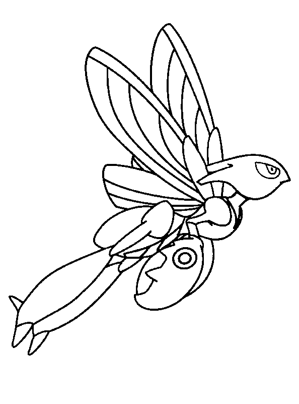 Plansa de colorat cu Pokemon 62 59